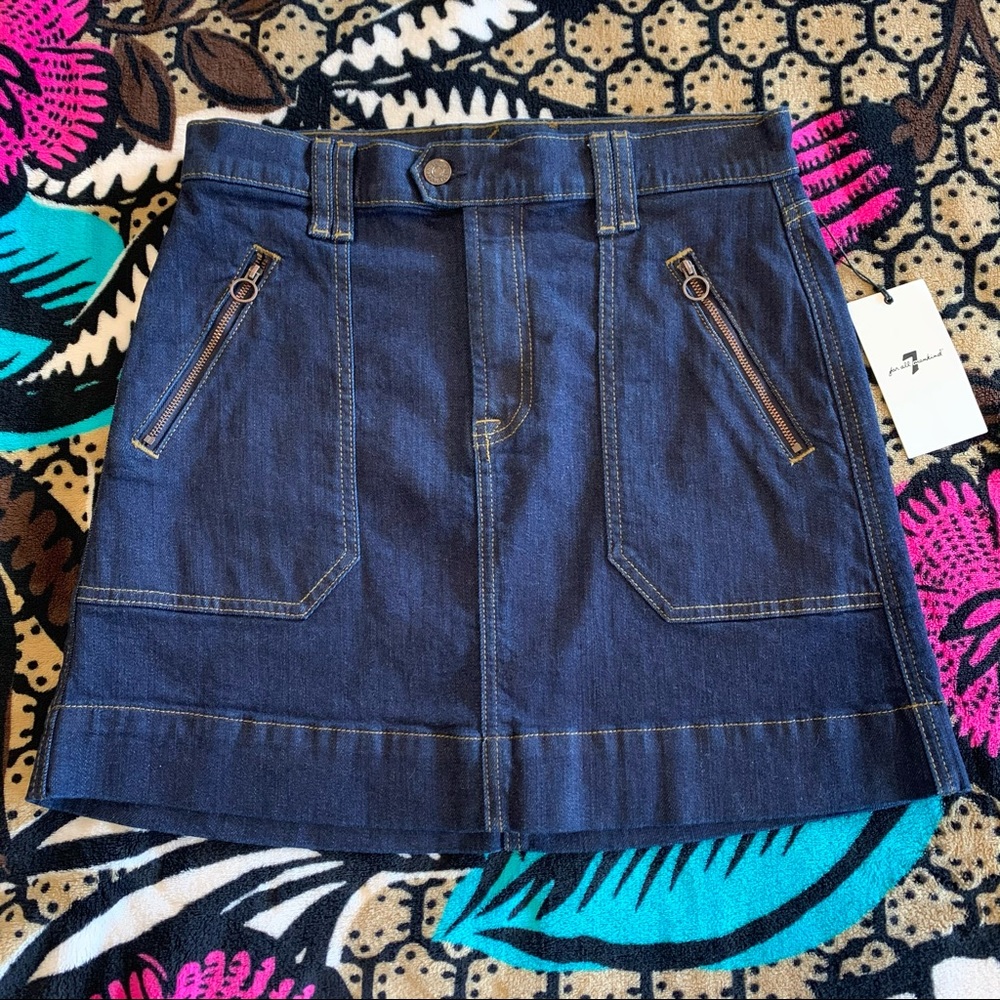 7 for all Mankind denim skirt